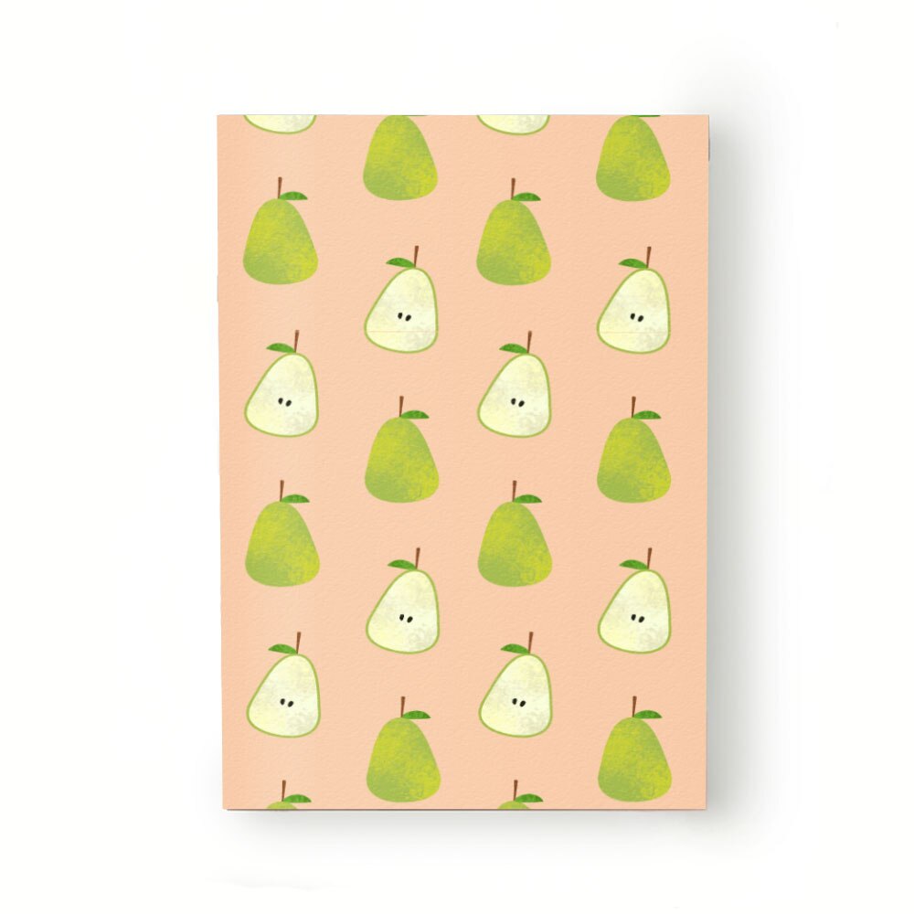 Caiet tip Agenda Heartwork cu muchie cusuta, Pere verzi, Latime 140 mm x Inaltime 200 mm