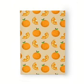 Caiet tip Agenda Heartwork cu muchie cusuta, Portocale, Latime 140 mm x Inaltime 200 mm Caiet tip Agenda Heartwork cu muchie cusuta, Portocale, Latime 140 mm x Inaltime 200 mm