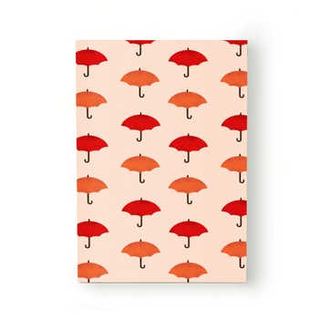 Caiet tip Agenda Heartwork cu muchie cusuta, Umbrele rosii, Latime 140 mm x Inaltime 200 mm Caiet tip Agenda Heartwork cu muchie cusuta, Umbrele rosii, Latime 140 mm x Inaltime 200 mm