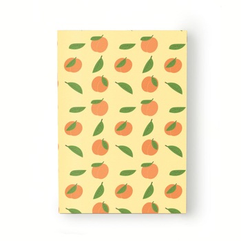 Caiet tip Agenda Heartwork cu muchie cusuta, Fructe caise si frunze, Latime 140 mm x Inaltime 200 mm Caiet tip Agenda Heartwork cu muchie cusuta, Fructe caise si frunze, Latime 140 mm x Inaltime 200 mm