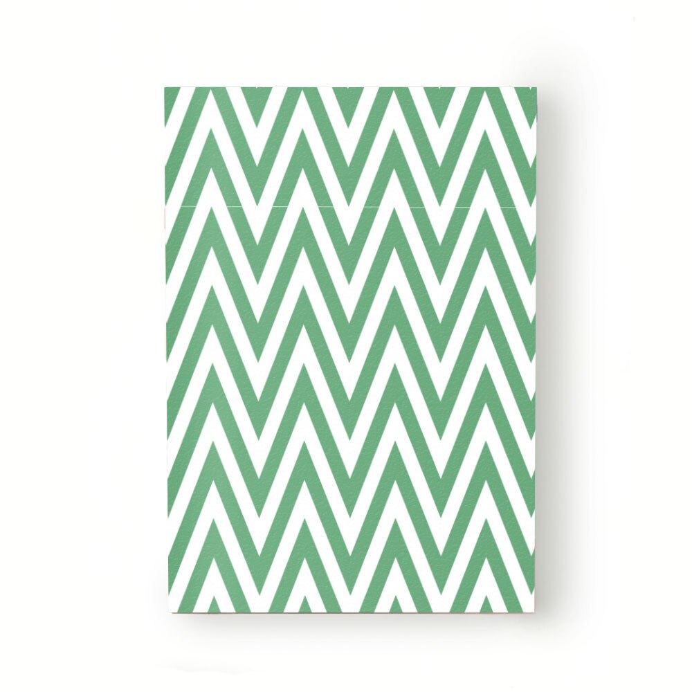 Caiet tip Agenda Heartwork cu muchie cusuta, Zig-zag verde, Latime 140 mm x Inaltime 200 mm