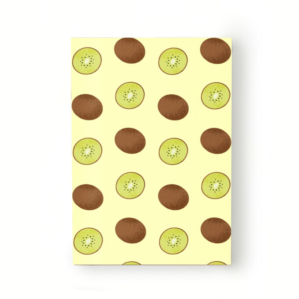 Caiet tip Agenda Heartwork cu muchie cusuta, Kiwi verde, Latime 140 mm x Inaltime 200 mm