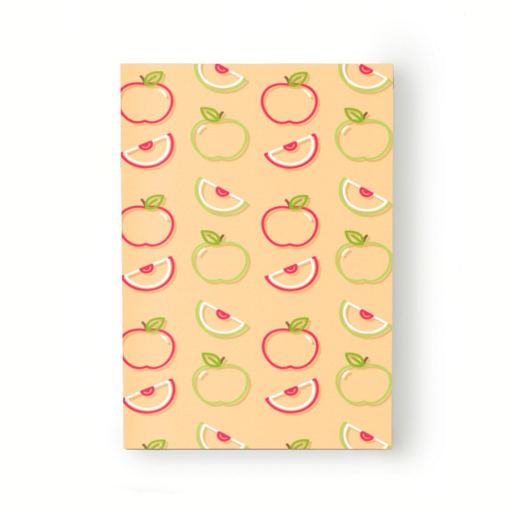 Caiet tip Agenda Heartwork cu muchie cusuta, Contur mere portocaliu, Latime 140 mm x Inaltime 200 mm