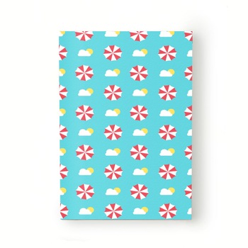 Caiet tip Agenda Heartwork cu muchie cusuta, Umbrelute de soare, Latime 140 mm x Inaltime 200 mm Caiet tip Agenda Heartwork cu muchie cusuta, Umbrelute de soare, Latime 140 mm x Inaltime 200 mm