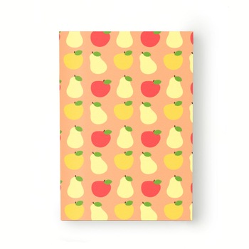 Caiet tip Agenda Heartwork cu muchie cusuta, Mere si pere colorate, Latime 140 mm x Inaltime 200 mm Caiet tip Agenda Heartwork cu muchie cusuta, Mere si pere colorate, Latime 140 mm x Inaltime 200 mm