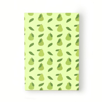 Caiet tip Agenda Heartwork cu muchie cusuta, Fructe pere si frunze, Latime 140 mm x Inaltime 200 mm Caiet tip Agenda Heartwork cu muchie cusuta, Fructe pere si frunze, Latime 140 mm x Inaltime 200 mm
