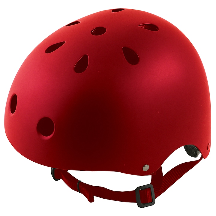 Велосипедна каска, M 54-58см, матово червена
