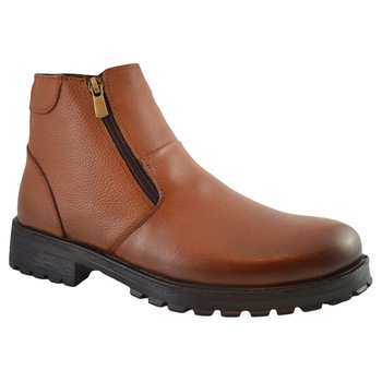 Ghete barbati imblanite maro cu fermoare din piele naturala - Pablo, 40 EU Ghete barbati imblanite maro cu fermoare din piele naturala - Pablo, 40 EU