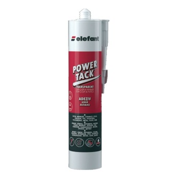 Adeziv Elefant Power tack transparent, 290 ml Adeziv Elefant Power tack transparent, 290 ml