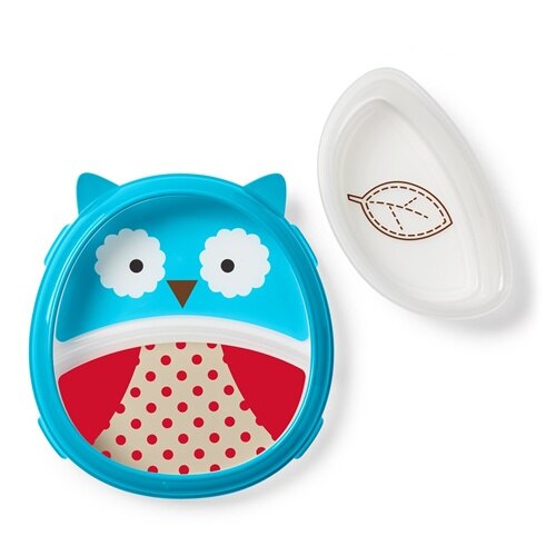 Set Skip Hop Farfurie si Bol Zoo Smart Bufnita