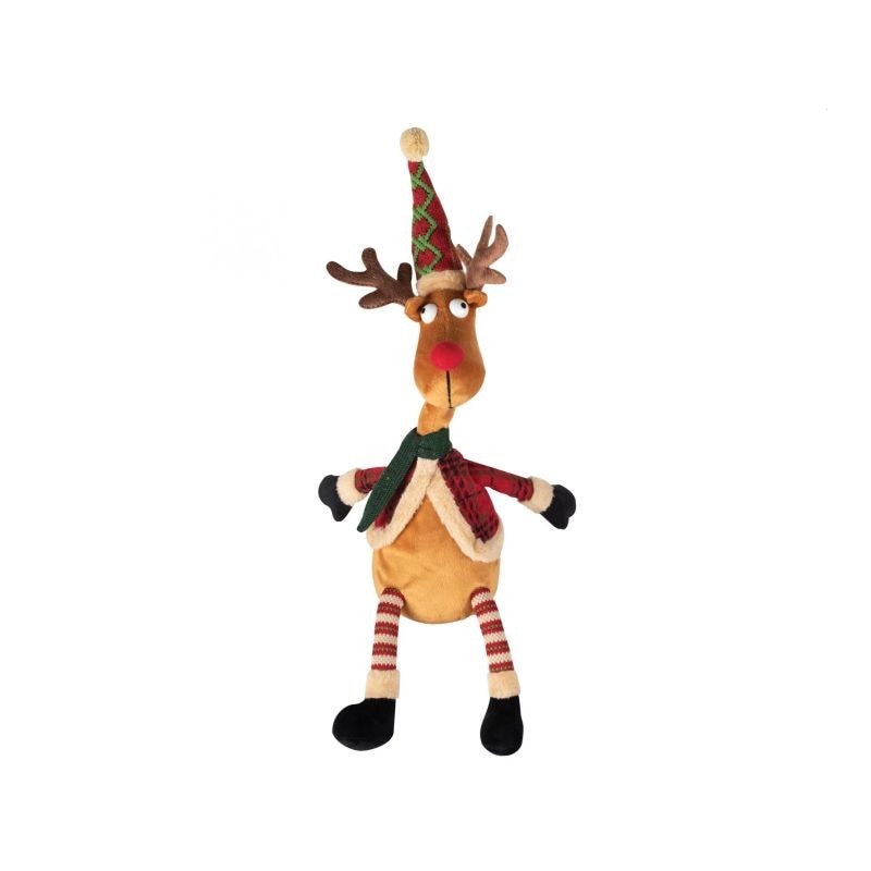 Ren de plus, canta si danseaza, Home, design hazliu, alimentare baterii, 38cm