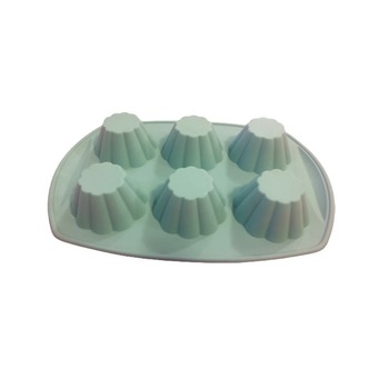 Forma din silicon pentru savarine, 6 cavitati, 77COF Forma din silicon pentru savarine, 6 cavitati, 77COF