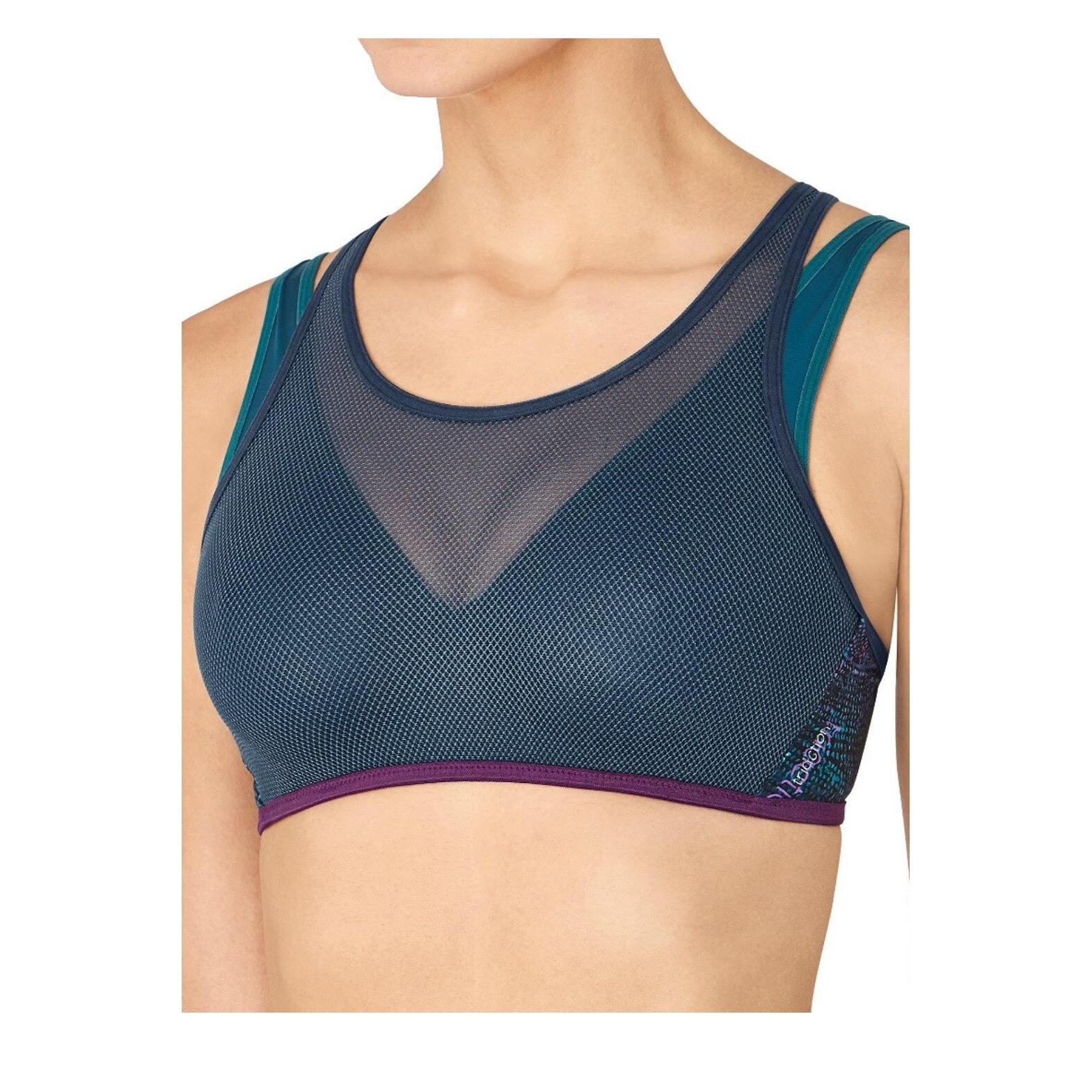 Bustiera, Triaction by Triumph Magic Motion Pro MW, Albastru/Verde, 80B