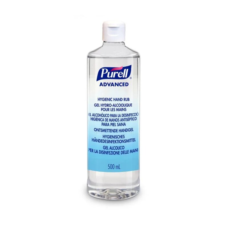 Set 12xGel Purell Advanced 500ml, capac flip-top