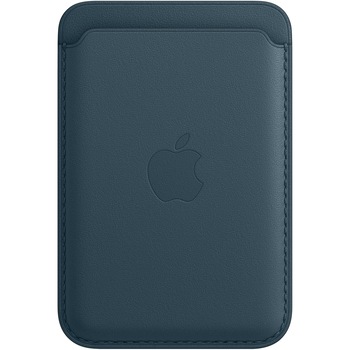 Husa de protectie Apple Leather Wallet MagSafe pentru iPhone, Baltic Blue Husa de protectie Apple Leather Wallet MagSafe pentru iPhone, Baltic Blue