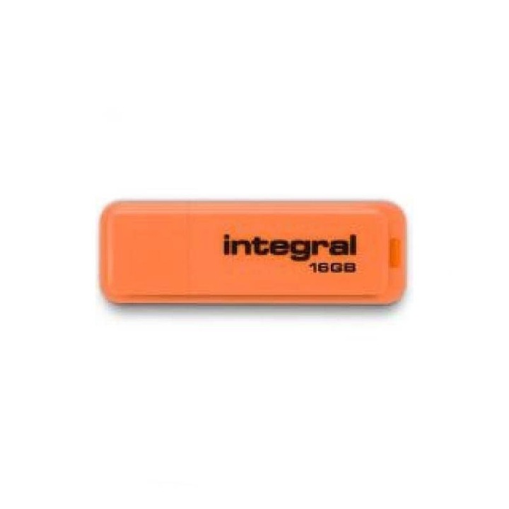 Stick USB INTEGRAL. 16GB, Usb 2.0, portocaliu