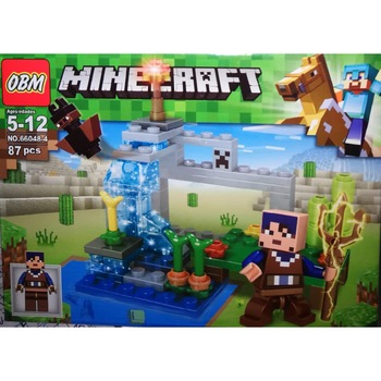 Set constructie 87 piese, Minecraft 4 in 1, tip Lego, Multicolor, + 3 ani Set constructie 87 piese, Minecraft 4 in 1, tip Lego, Multicolor, + 3 ani