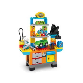 Set de constructie service auto,92 piese Set de constructie service auto,92 piese