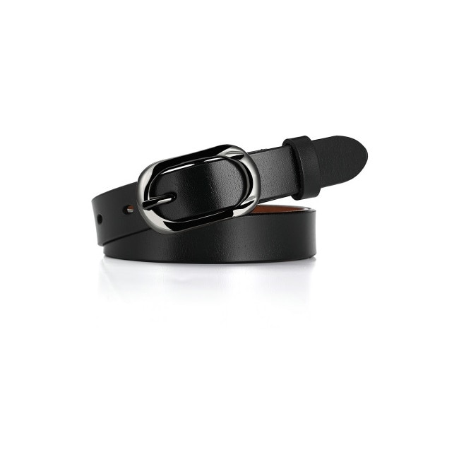 Curea dama,BTG-1076 , clasica, piele naturala,neagra