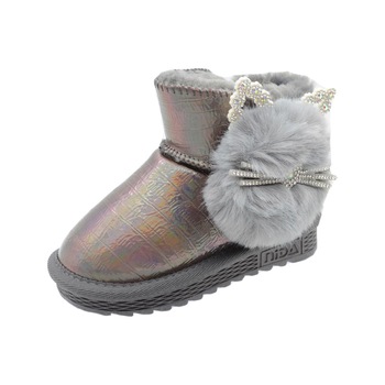 Cizme imblanite pentru fete Bessky ND675-3A, Multicolor Cizme imblanite pentru fete Bessky ND675-3A, Multicolor