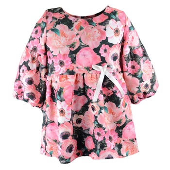 Rochita eleganta pentru fete Mini Junior, imprimeu, Multicolor Rochita eleganta pentru fete Mini Junior, imprimeu, Multicolor