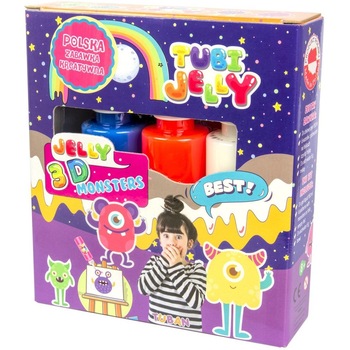 Set Tubi Jelly cu 3 culori - Monstri, Tuban Set Tubi Jelly cu 3 culori - Monstri, Tuban