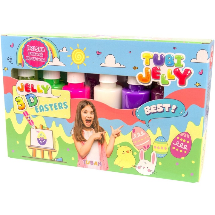 Set Tubi Jelly cu 6 culori - Paste, Tuban