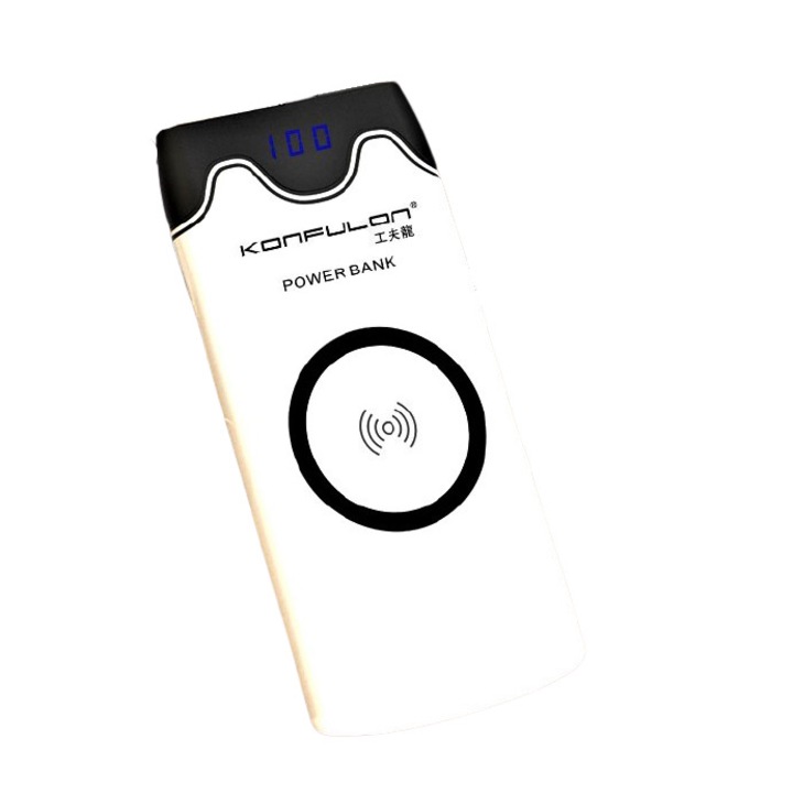 Külső akkumulátor 10000mAh vezeték nélküli Konfulon M13W