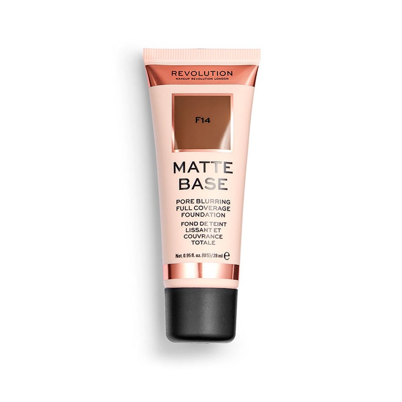 Fond de ten Makeup Revolution Matte Base, F14, 28 ml