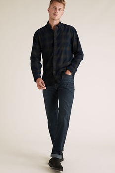 Marks & Spencer, Blugi regular fit, Albastru Marks & Spencer, Blugi regular fit, Albastru