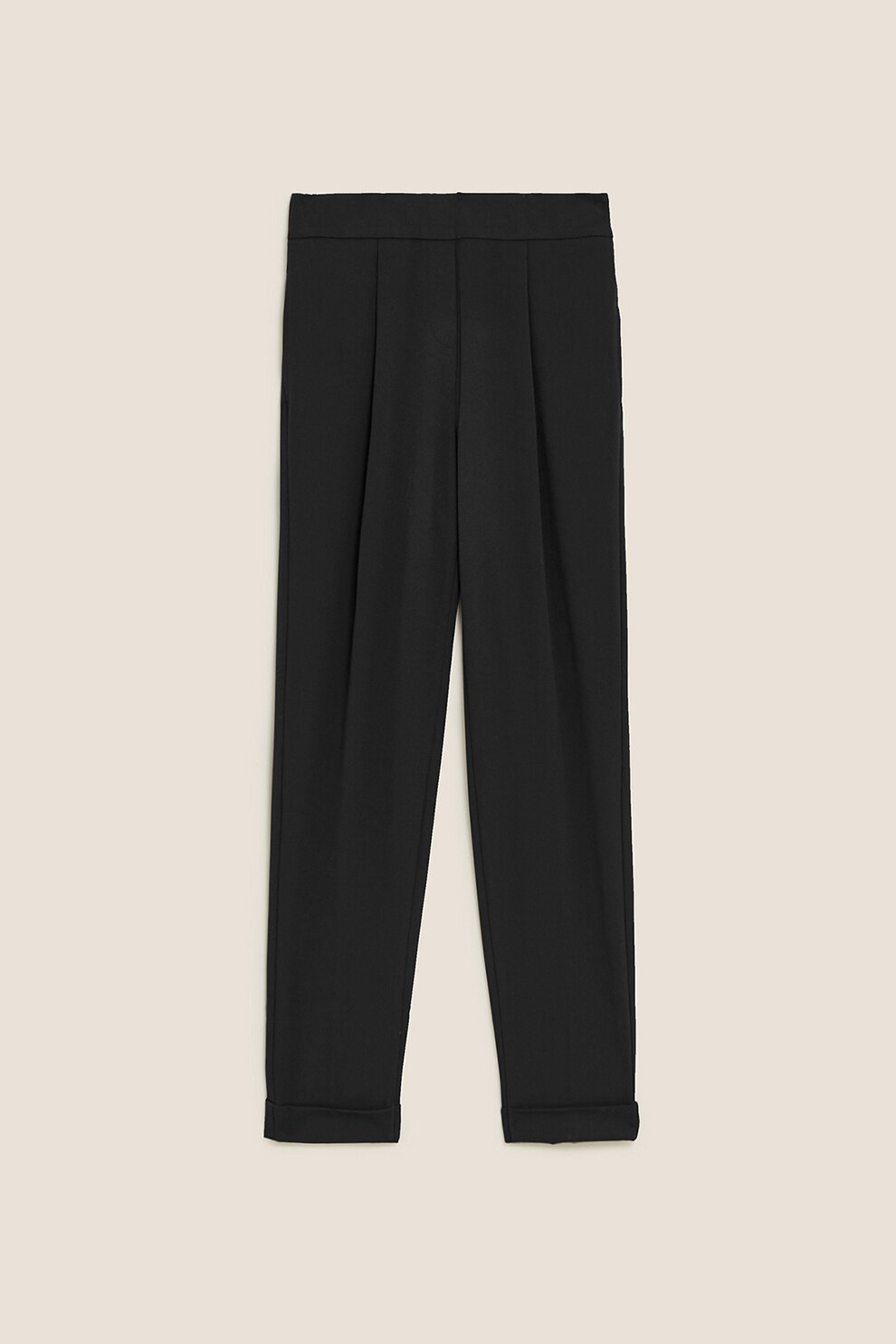 Marks & Spencer, Pantaloni cu pliuri inversate, Negru