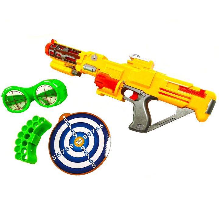 Pusca 40 cm cu gloante si accesorii