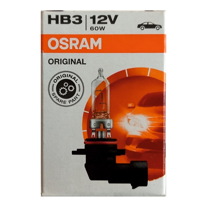 Халогенна крушка за фарове - HB3, Osram, 12V 60W