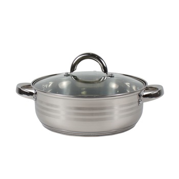Cratita inox cu capac, Diametru 25cm, 3L / ZLN 4106 Cratita inox cu capac, Diametru 25cm, 3L / ZLN 4106
