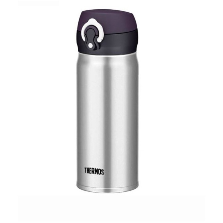 Cana termos mobila din otel inoxidabil, gri metalizat, 400 ml