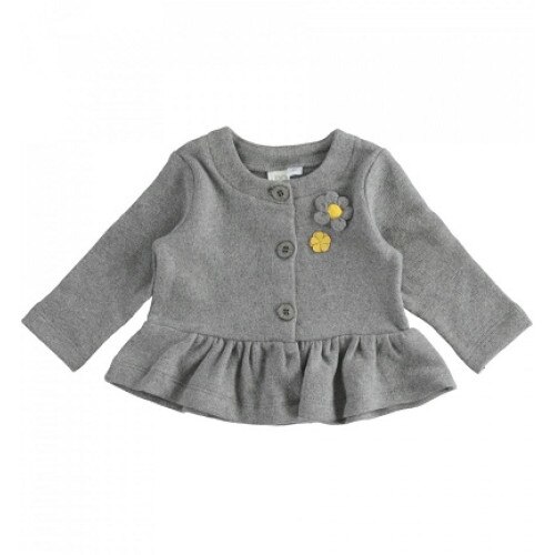 Pulover fete, Ido, gri cu galben