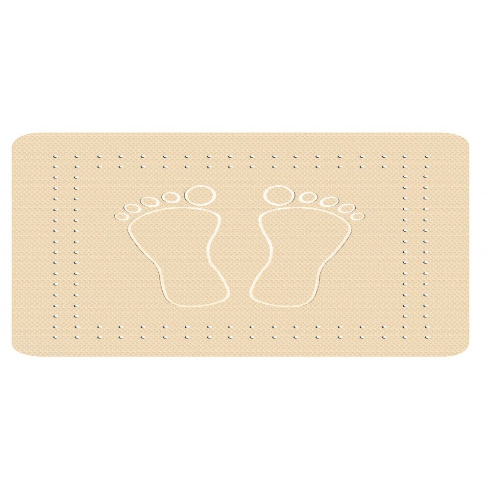 Covoras baie Foot, bej, 36 x 72 cm