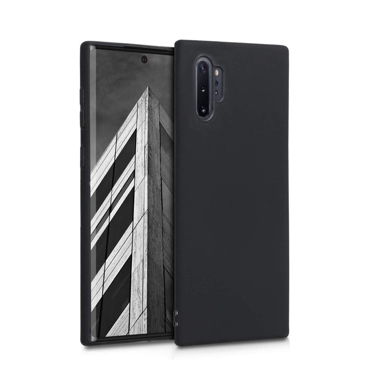 Силиконов Кейс за Samsung Galaxy Note 10 Plus, Черен