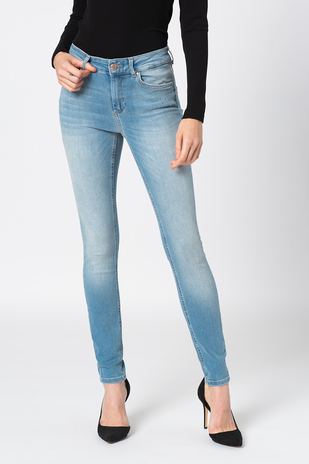 Only, Blugi skinny Blush, Albastru deschis, S-L32
