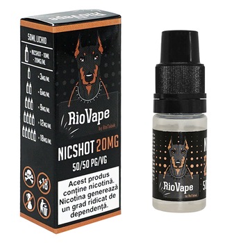 Lichid tigara electronica Shot Nicotina RioVape 10ml / 20mg Lichid tigara electronica Shot Nicotina RioVape 10ml / 20mg