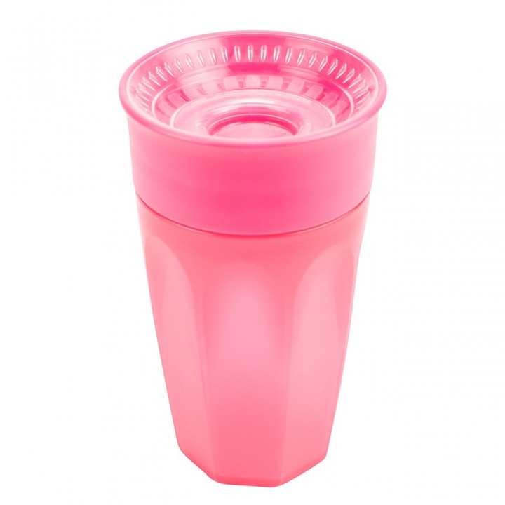 Cana anticurgere de tranzitie 360°, Dr. Brown' s, 9 luni, 300 ml, roz