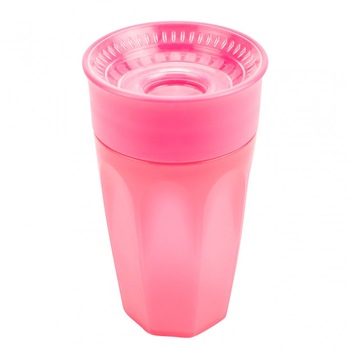 Cana anticurgere de tranzitie 360°, Dr. Brown' s, 9 luni, 300 ml, roz Cana anticurgere de tranzitie 360°, Dr. Brown' s, 9 luni, 300 ml, roz