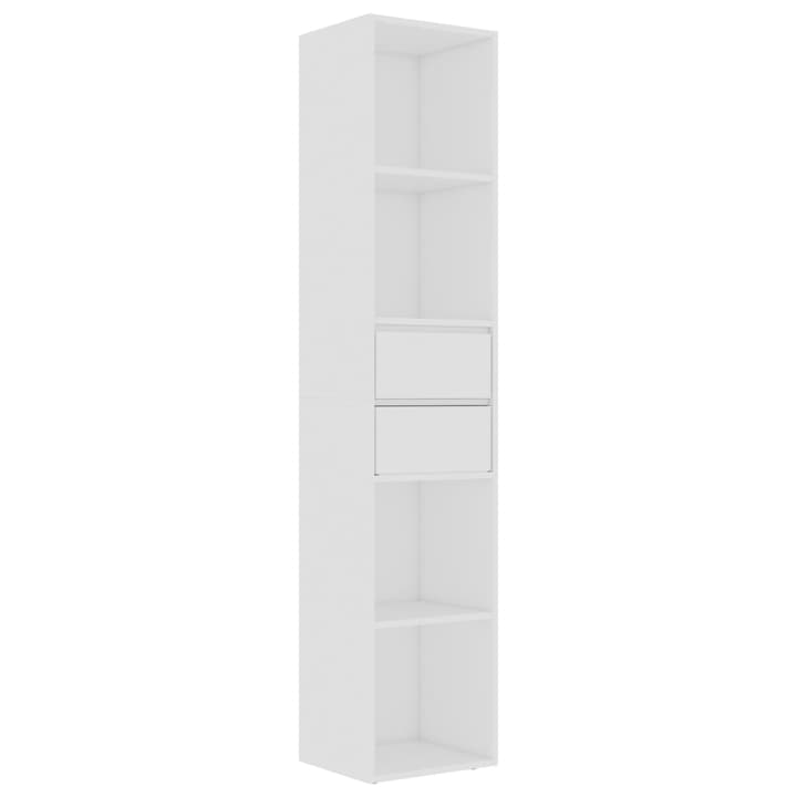 Шкаф библиотека vidaXL, бял, 36x30x171 см, ПДЧ