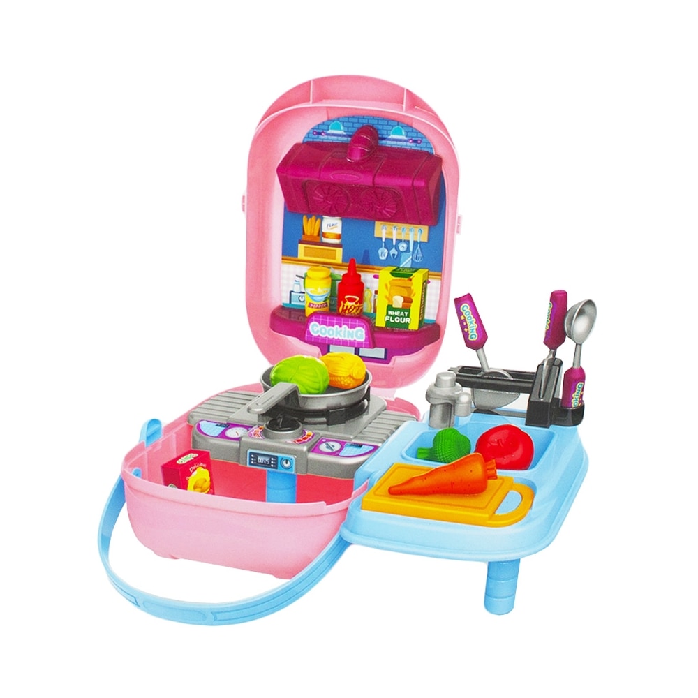 Set de Joaca in gentuta bucatarie cu accesorii, Robentoys