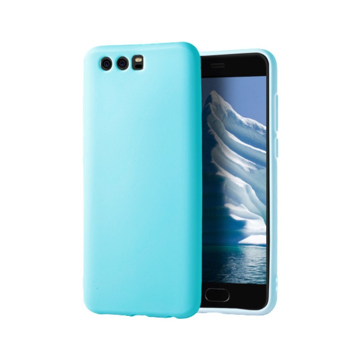 Husa din silicon Unifarben, Pentru Huawei P10, Turcoaz