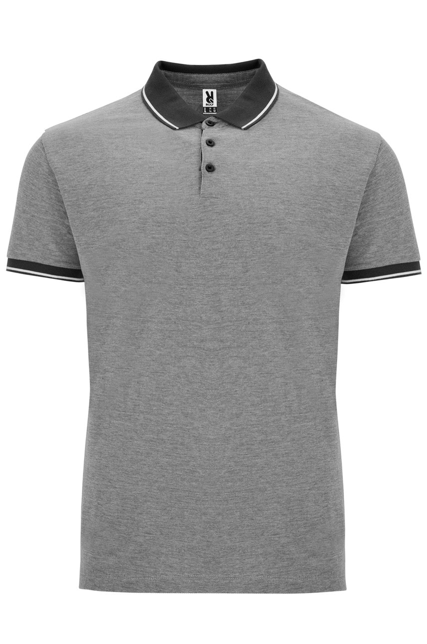 Tricou polo barbati, bumbac, Roly Bowie, Negru
