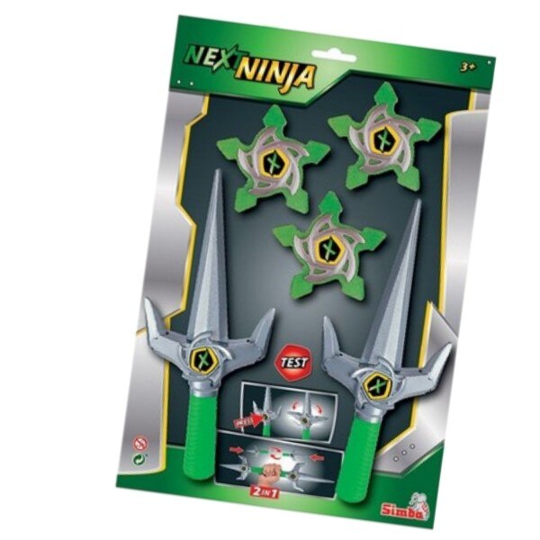 Simba Ninja Trident si Throwing Stars, verde, 3+ ani - eMAG.ro