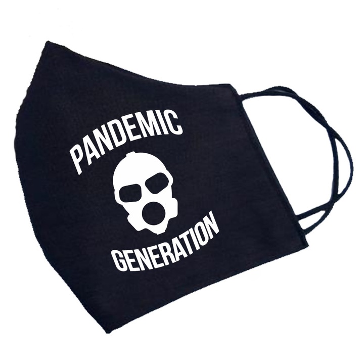 Защитна маска за лице, персонализирана, изработена от памук - поколение Pandemic