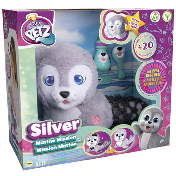 Jucarie de plus IMC - Foca Silver, Misiunea marina, 29 cm Jucarie de plus IMC - Foca Silver, Misiunea marina, 29 cm