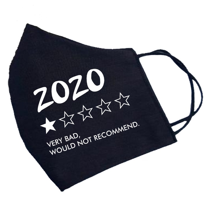 Защитна маска за лице, персонализирана, изработена от памук - 2020г